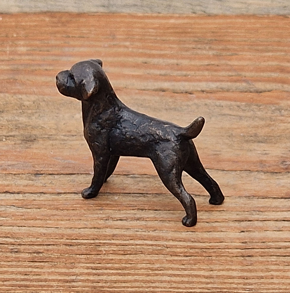 Thumbnail: Butler & Peach Miniature Bronze Border Terrier (2072)