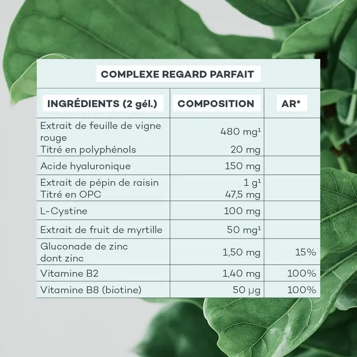Miniature : Complexe Regard Parfait - Anti-cernes & Anti-rides - 56 Gélules / 28 Jours
