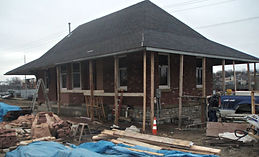Restoration of the Northfield Union Depot is underway