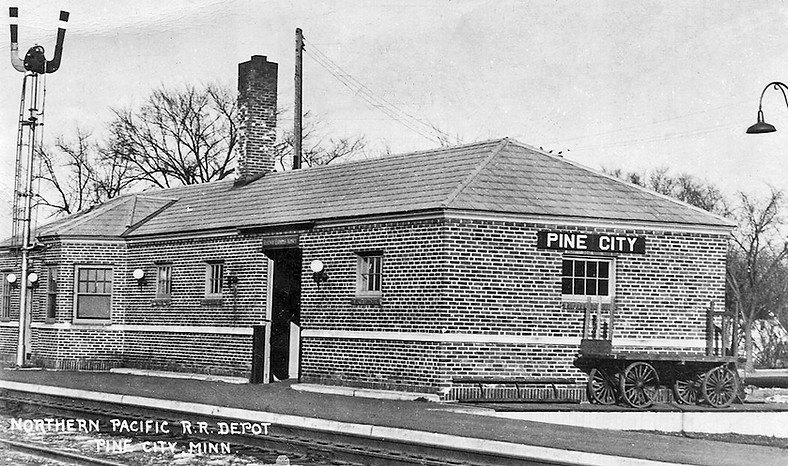 Pine City, Minnesota 1941 Northern Pacific Depot