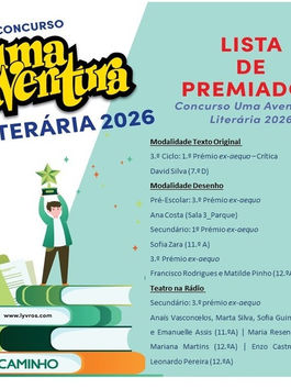 Alunos do AESL distinguidos em «Uma Aventura Literária»