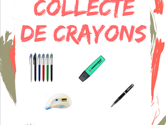 Action : recyclage des crayons