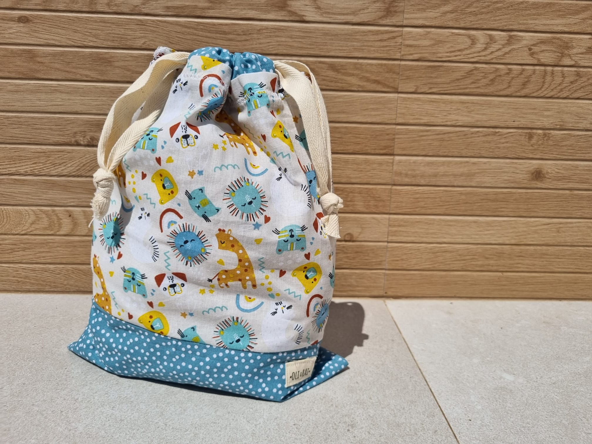 Bolsita - ANIMALS DOTS AZUL OSCURO