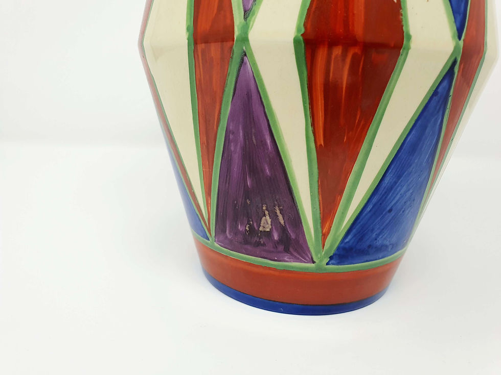 Thumbnail: Clarice Cliff Original Bizarre Vase