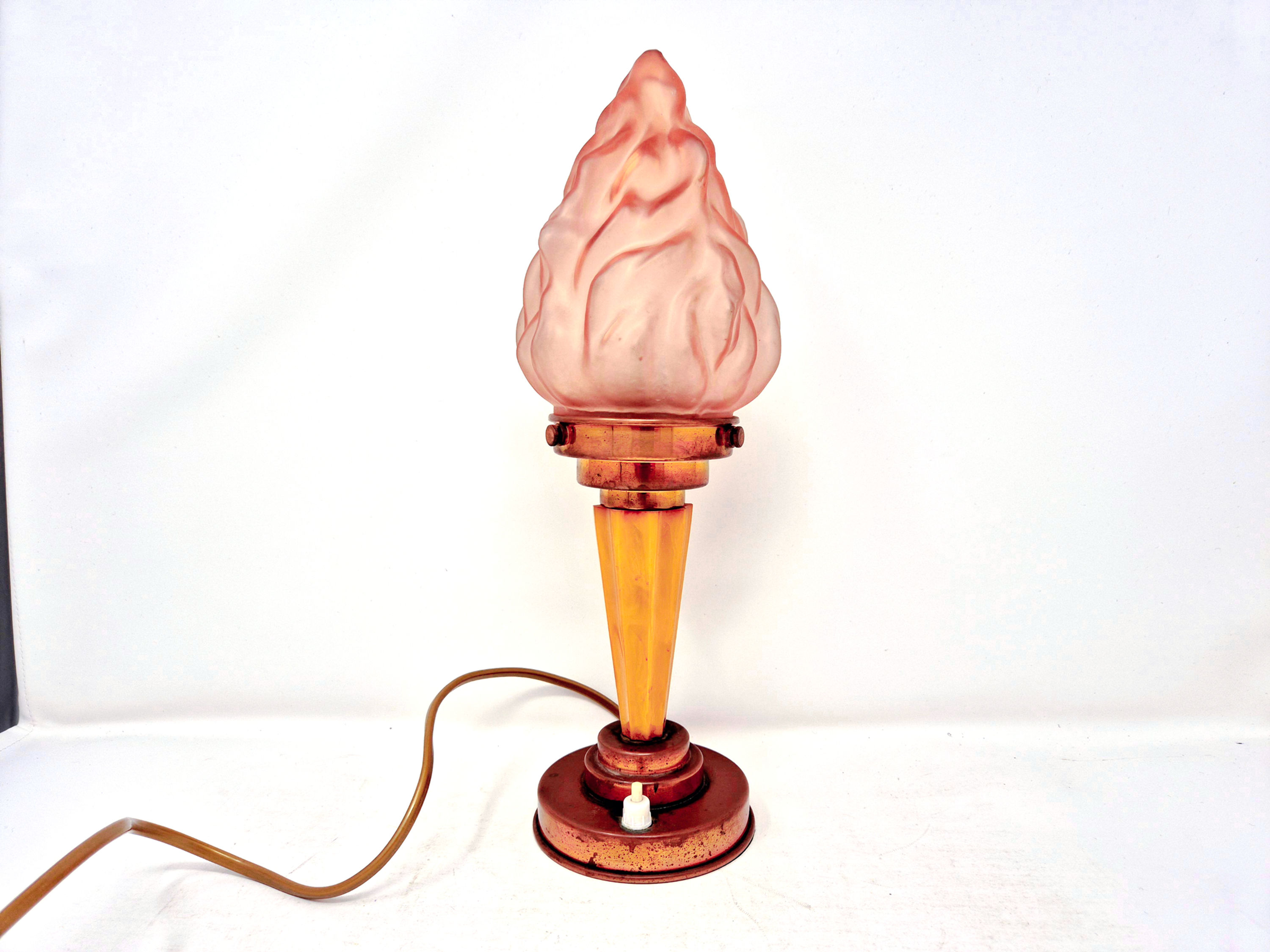 Catalin Lamp with Torchiere Shade