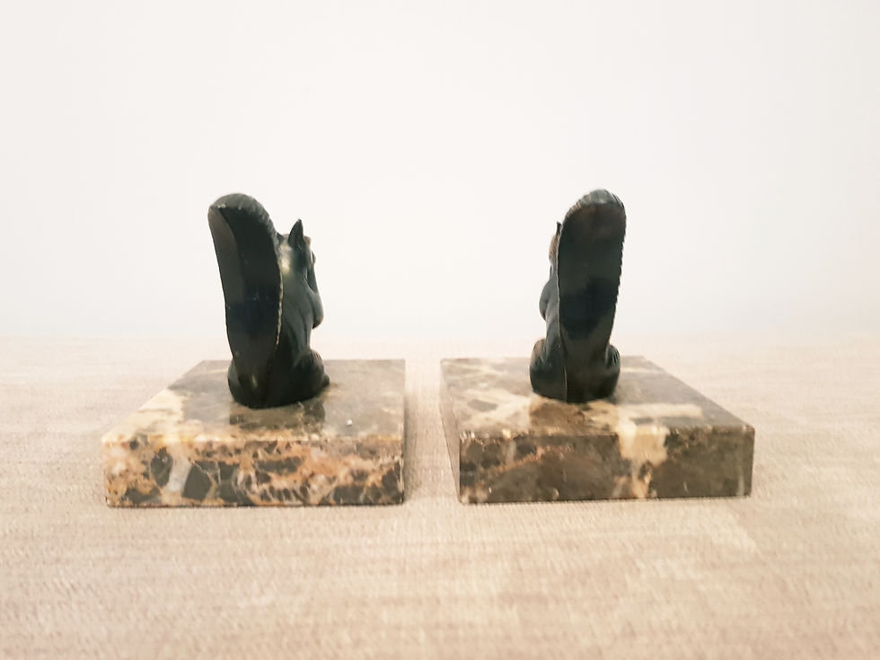 Thumbnail: Spelter Pair of Squirrel Bookends