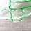 Thumbnail: Bagley Bristol Frosted Green Glass Vase