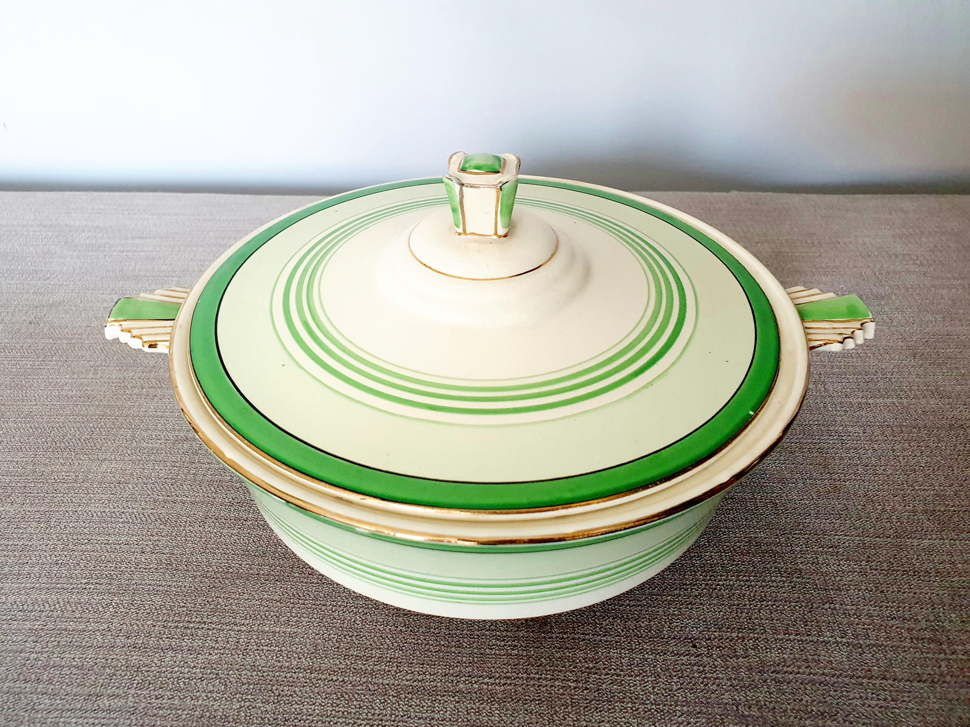 Art Deco Tureen Serving Dish Burleigh Ware Ceramics Pottery 1930s for sale UK