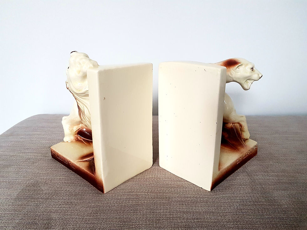 Thumbnail: Lefebvre Onnaing Lion & Lioness Bookends