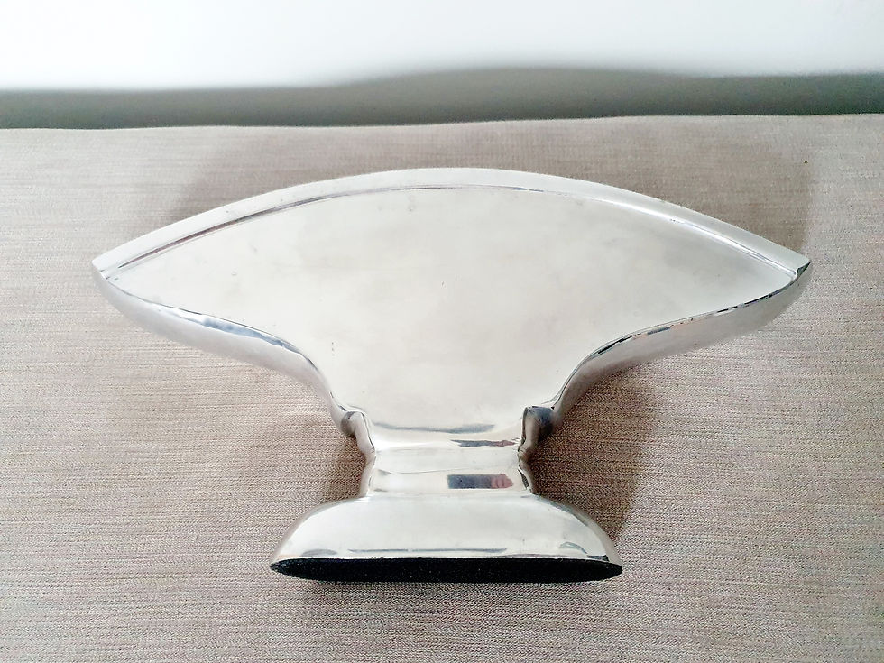 Thumbnail: Large Chrome Fan Vase