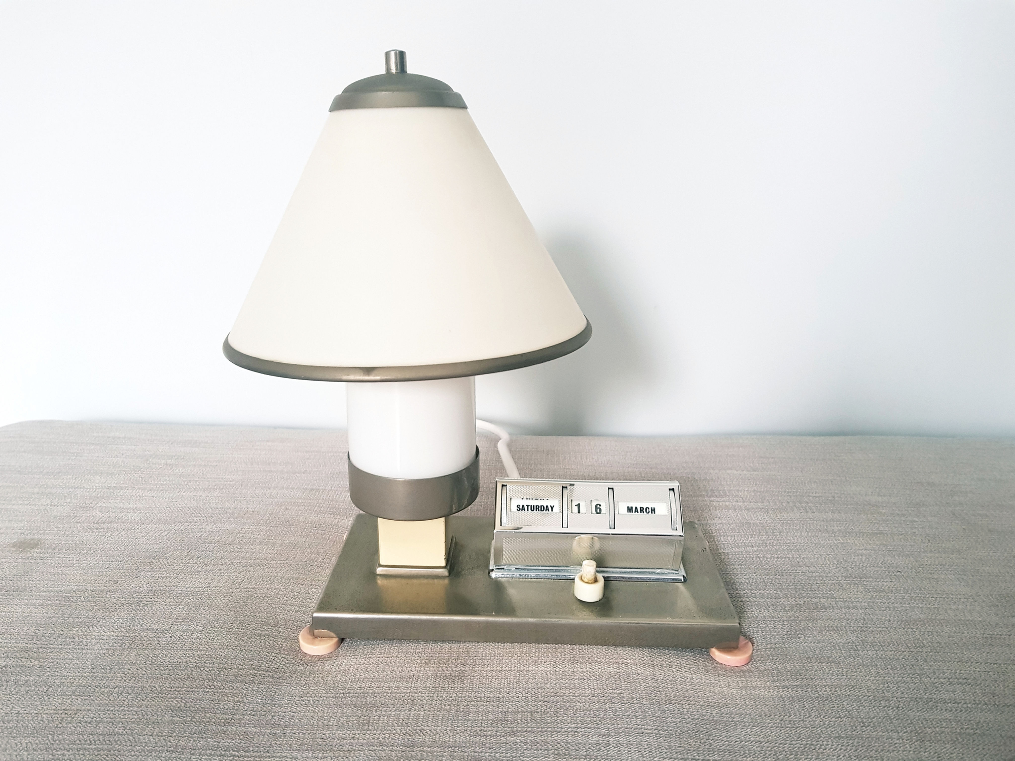 Table Lamp with Perpetual Calendar