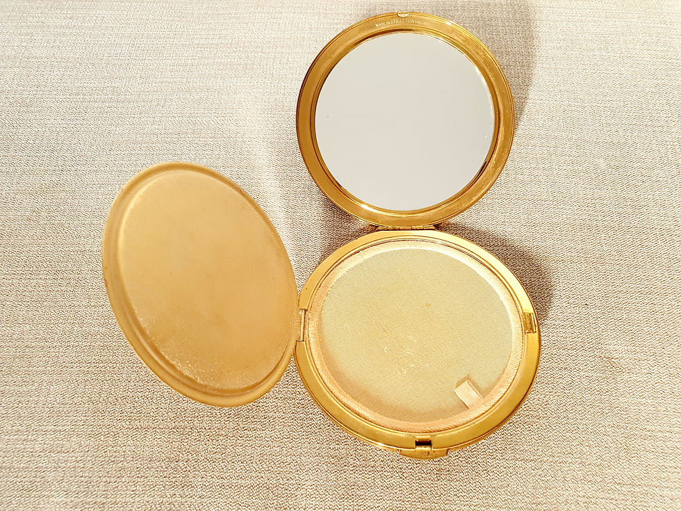 Thumbnail: Stratton Black & Gold Compact Mirror