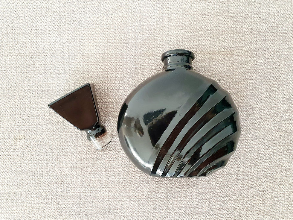 Thumbnail: Black Glass Perfume Bottle