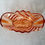 Thumbnail: Peach Glass Winged Celery Boat