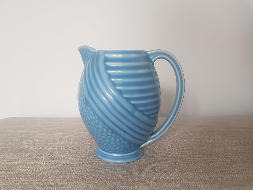 Thumbnail: Wade Blue Ceramic Jug