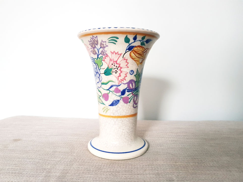 Thumbnail: Poole Pottery Myrtle Bond Vase