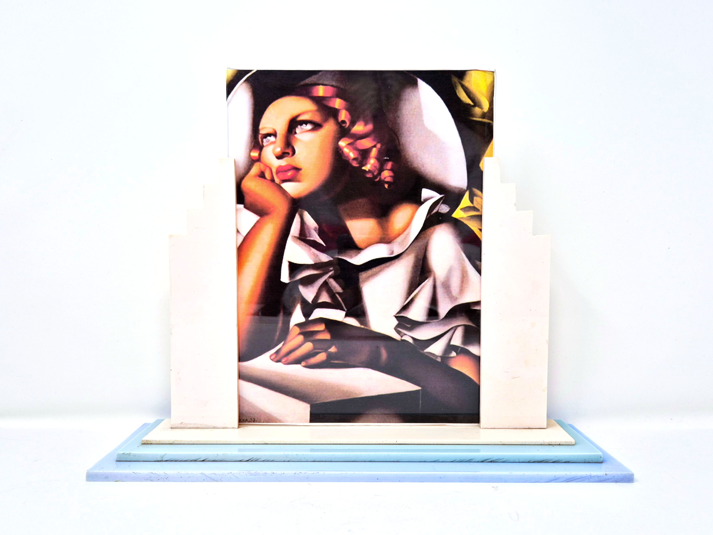 Tricolour Pastel Lucite Photo Frame
