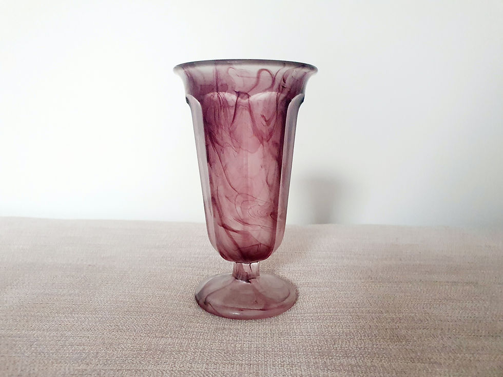 Davidson Amethyst Cloud Glass Vase
