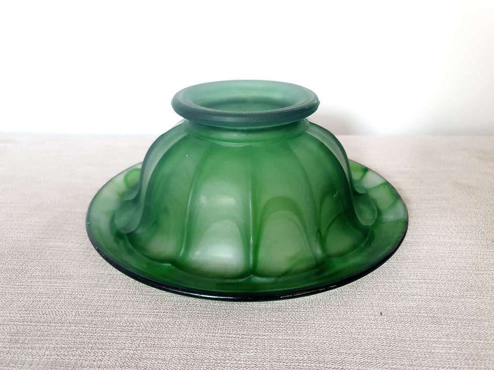 Thumbnail: Davidson Green Cloud Glass Bowl