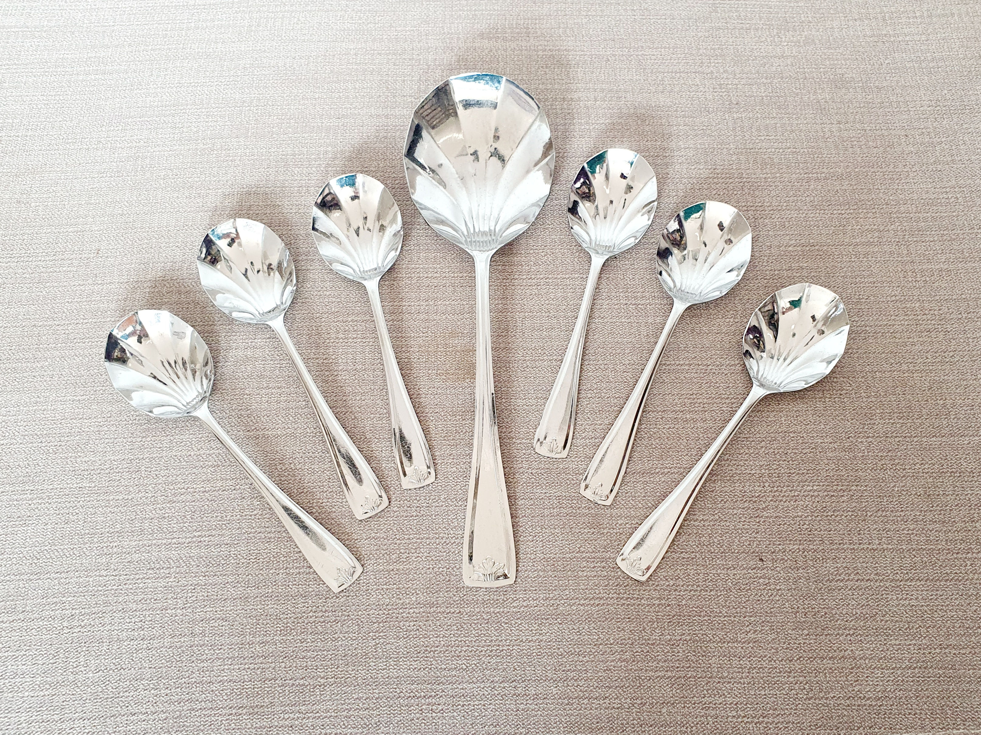 Chrome Plated Set of Spoons