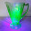 Thumbnail: Uranium Glass Floral Jug