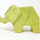 Thumbnail: Green Cubist Elephant