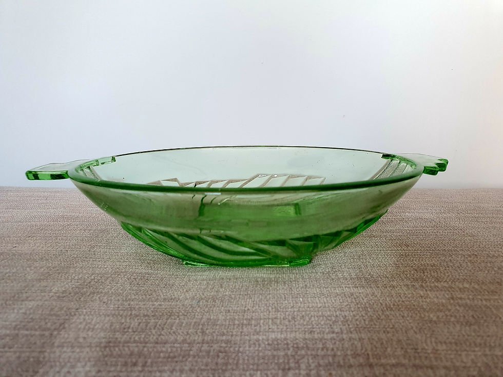 Thumbnail: Stölzle Green Glass Bowl