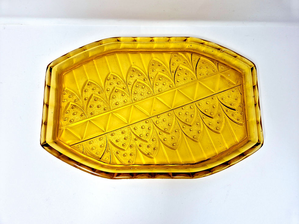 Thumbnail: Walther & Sohne Amber Poseidon Dressing Table Set