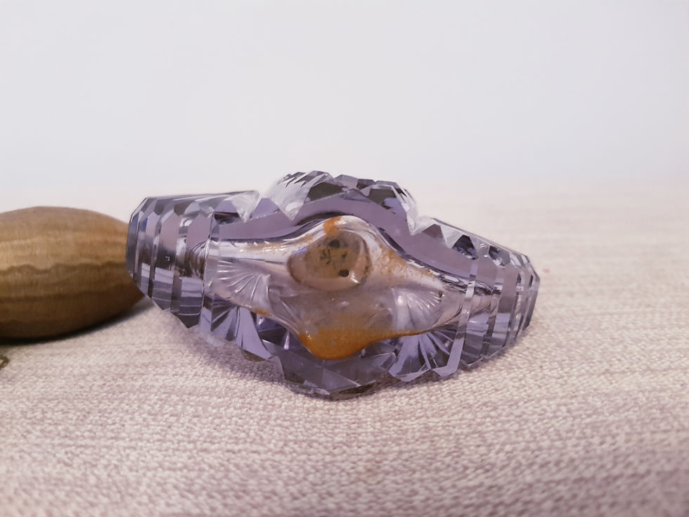 Thumbnail: Amethyst Cut Glass Perfume Bottle