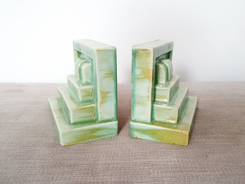 Ceramic Stepped Bookends