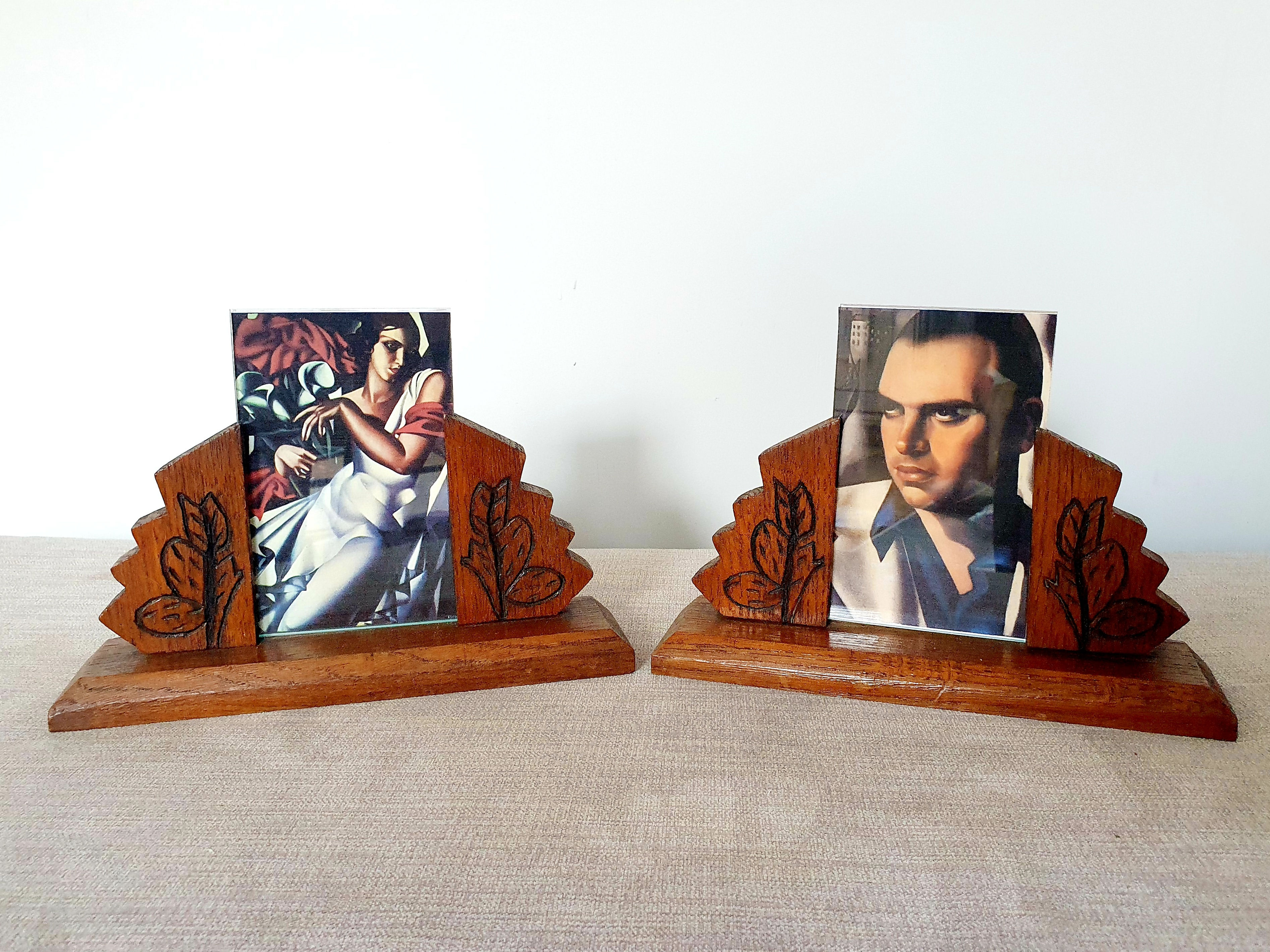 Art Deco Photo Frames Pair 1930s for sale UK