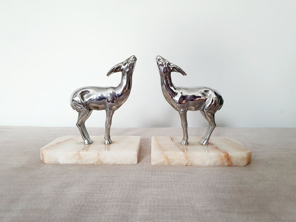Thumbnail: Chrome Gazelle Bookends