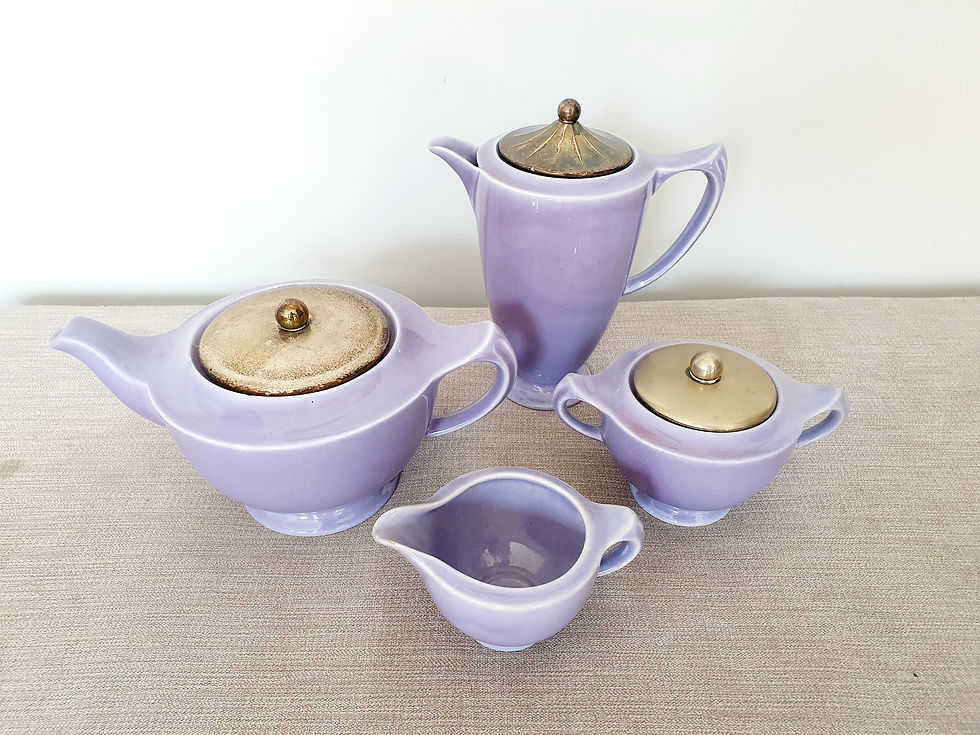 Thumbnail: Clews Chameleon Ware Lilac Tea Set