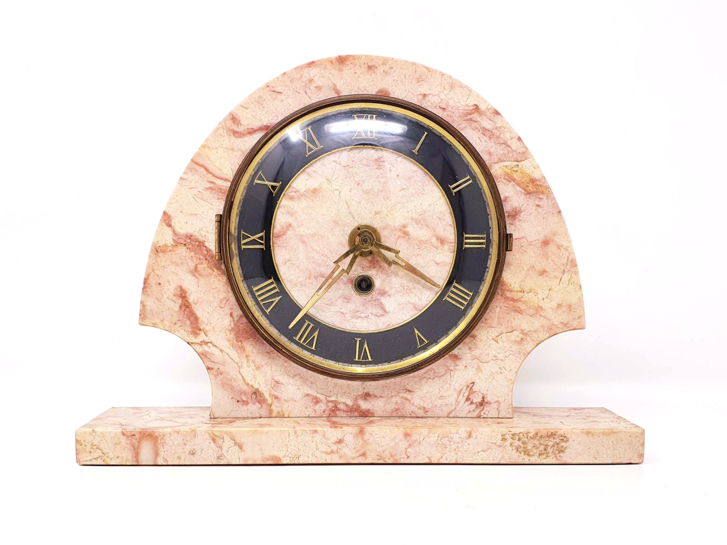 Pink Marble Clock