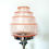 Thumbnail: Pink Crackle Shade Lucite Lamp