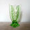 Thumbnail: Large Uranium Glass Winged Vase