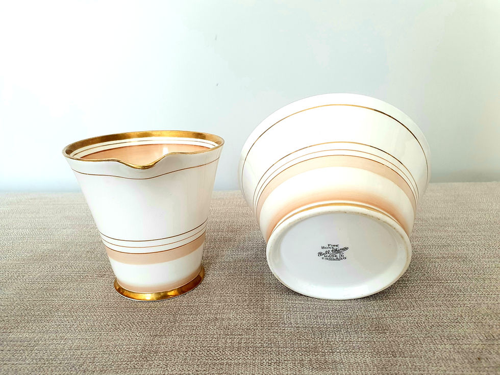 Thumbnail: Bell China Milk Jug & Sugar Bowl