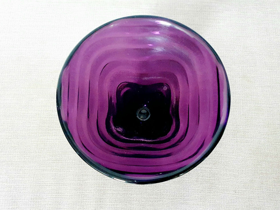 Thumbnail: Thomas Webb Amethyst Venetian Ripple Vase