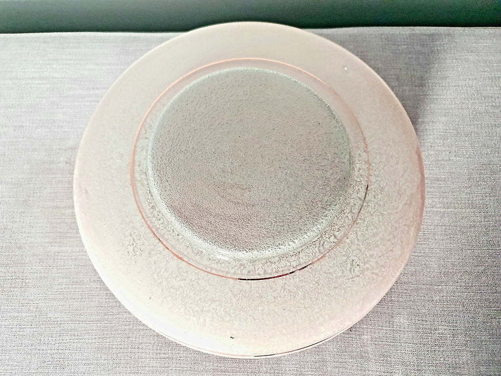 Thumbnail: Pink & Gold Banded Ceiling Light Shade