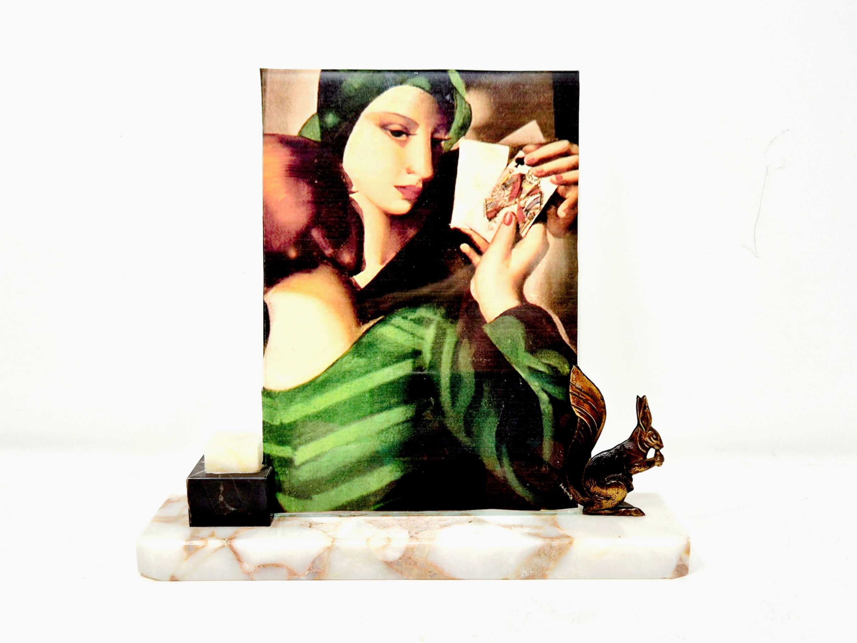 Squirrel Marble Photo Frame