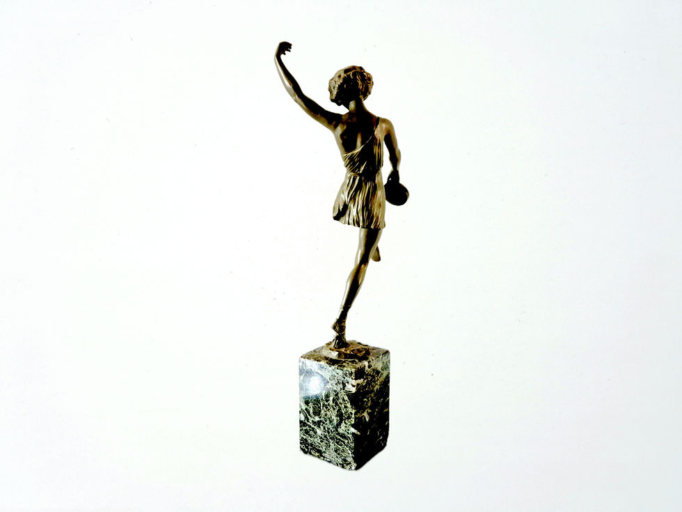 Thumbnail: Pierre Le Faguays Bronze Tambourine Dancer