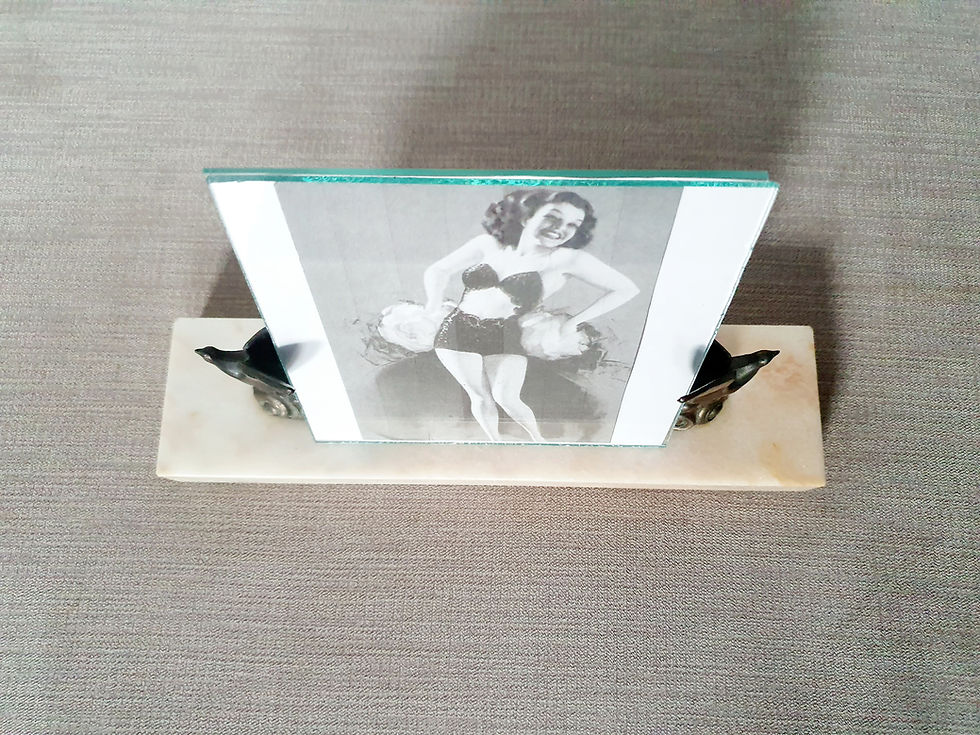 Thumbnail: Small Spelter Birds Photo Frame