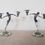 Thumbnail: Pair of Chrome Nude Lady Candlestick Holders