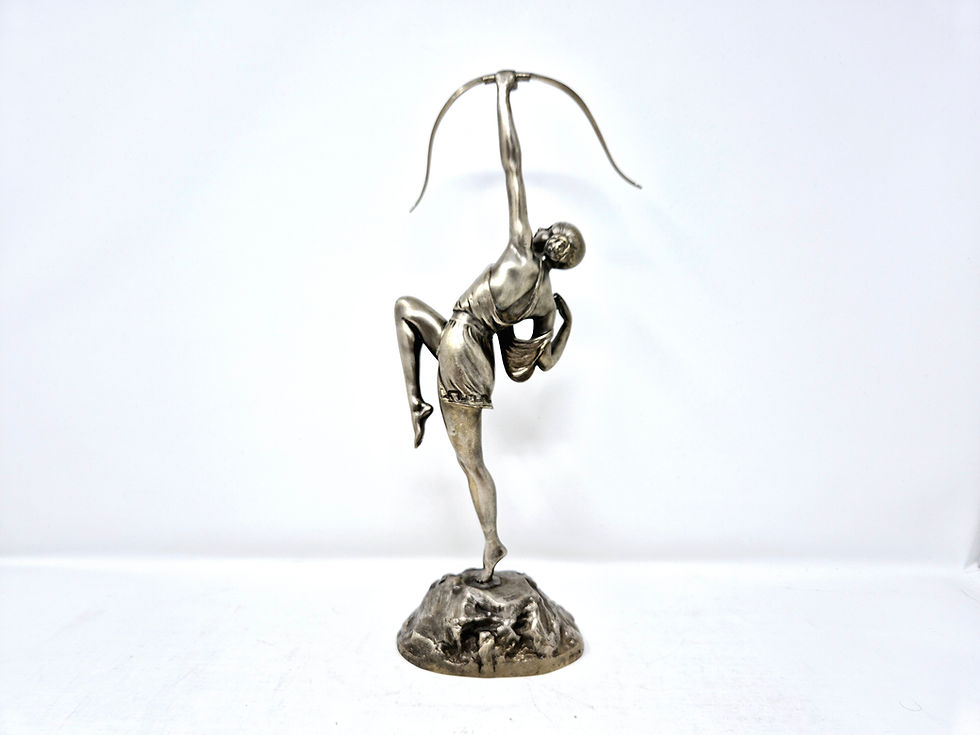 Thumbnail: Pierre Le Faguays Silvered Bronze Diana the Huntress