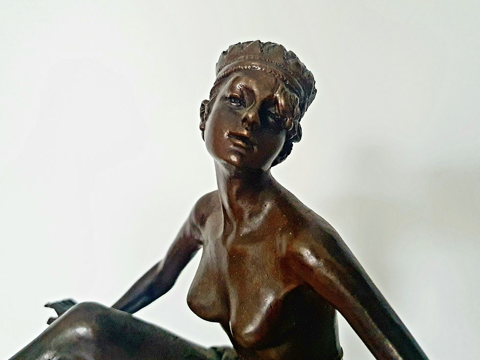 Thumbnail: Alonzo Bronze Dancing Girl with Hoop