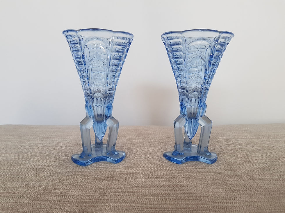 Thumbnail: Pair of Stölzle Rocket Vases