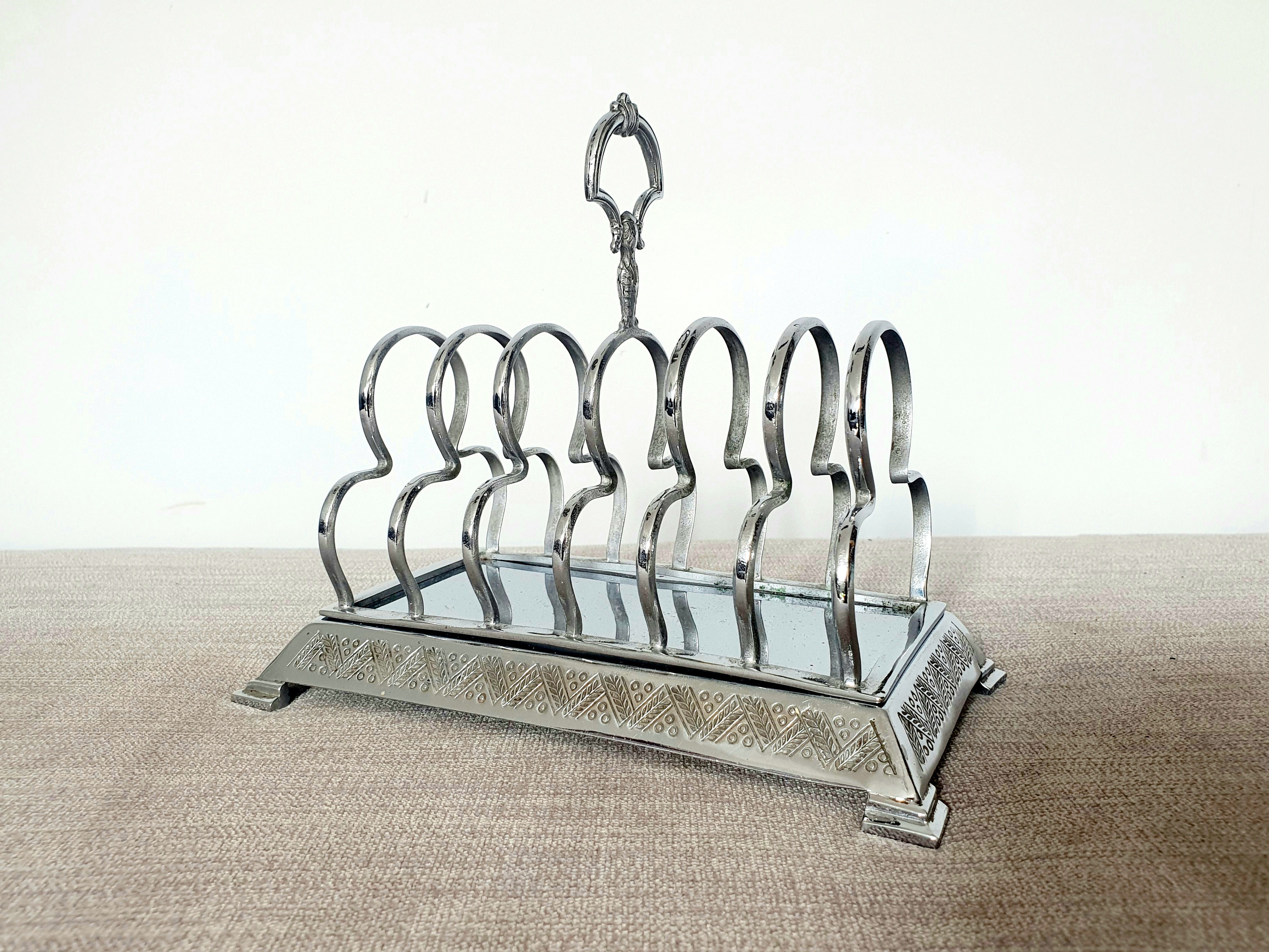 Art Deco Chrome Toast Rack 1930s for sale UK