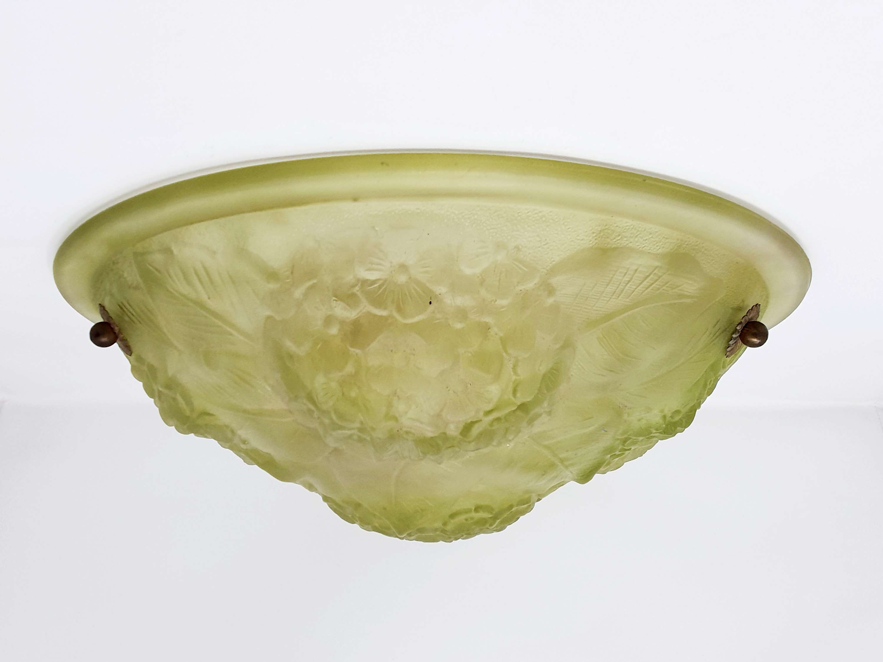 Yellow Glass Plafonnier