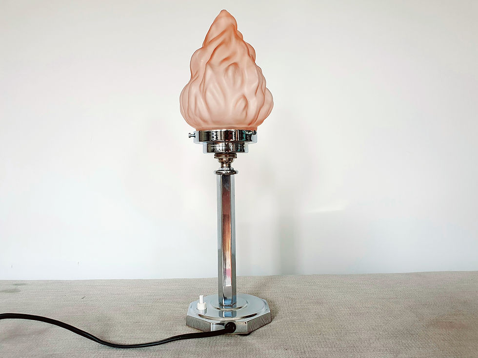 Thumbnail: Pink Torch Chrome Lamp