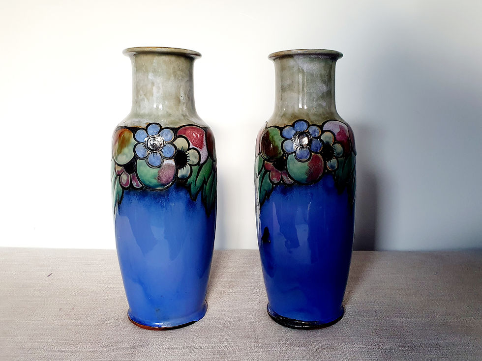 Thumbnail: Pair of Royal Doulton Vases